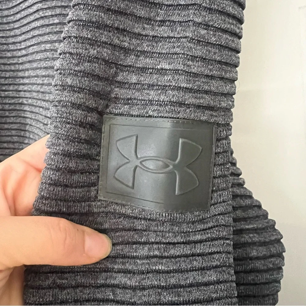 Under Armour New Mens Dark Gray Intelli-Knit Phantom 2.0 Crew Sweater Sz Large